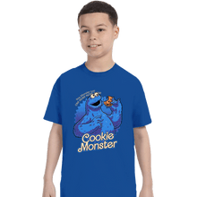Load image into Gallery viewer, Daily_Deal_Shirts T-Shirts, Youth / XS / Royal Blue Cookie Monster Doll
