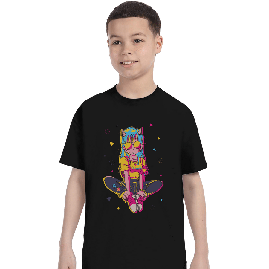 Shirts T-Shirts, Youth / XL / Black Oni Bulma