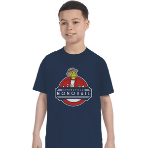 Shirts T-Shirts, Youth / XL / Navy Springfield Monorail
