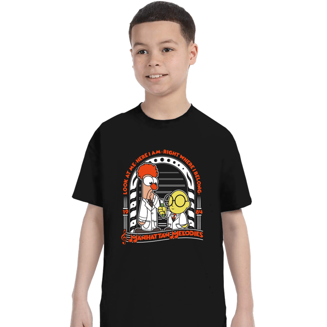 Shirts T-Shirts, Youth / XS / Black Beaker and Bunsen Melodies