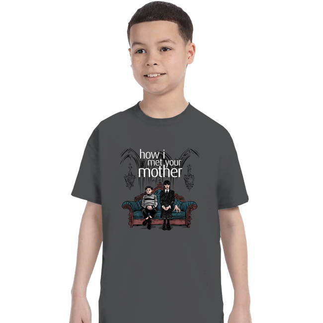Secret_Shirts T-Shirts, Youth / XS / Charcoal How I Met Morticia