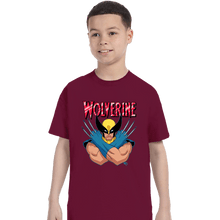 Load image into Gallery viewer, Daily_Deal_Shirts T-Shirts, Youth / XS / Maroon Wolverine 97
