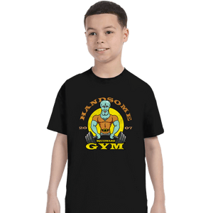 Daily_Deal_Shirts T-Shirts, Youth / XS / Black Handsome Squidward Gym