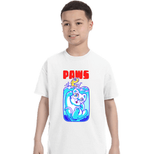 Load image into Gallery viewer, Shirts T-Shirts, Youth / XS / White Paws
