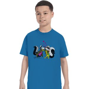 Shirts T-Shirts, Youth / XL / Sapphire No Kissing