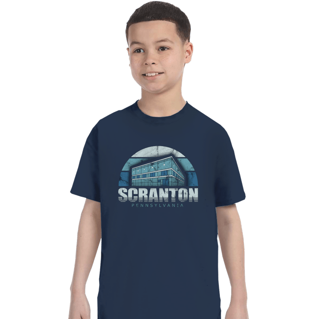 Shirts T-Shirts, Youth / XS / Navy Vintage Scranton