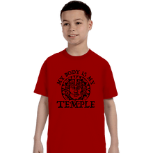 Load image into Gallery viewer, Secret_Shirts T-Shirts, Youth / XS / Red Hidden Temple Body
