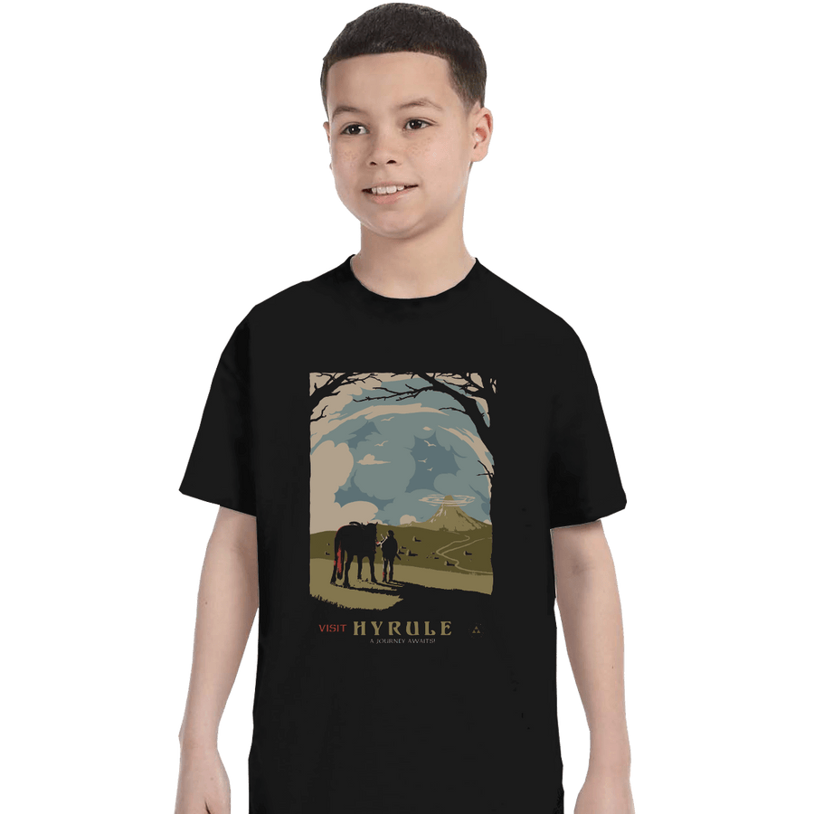 Shirts T-Shirts, Youth / XL / Black Epona Visit Hyrule