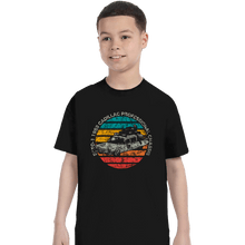 Load image into Gallery viewer, Shirts T-Shirts, Youth / XS / Black Retro Ecto-1 Sun
