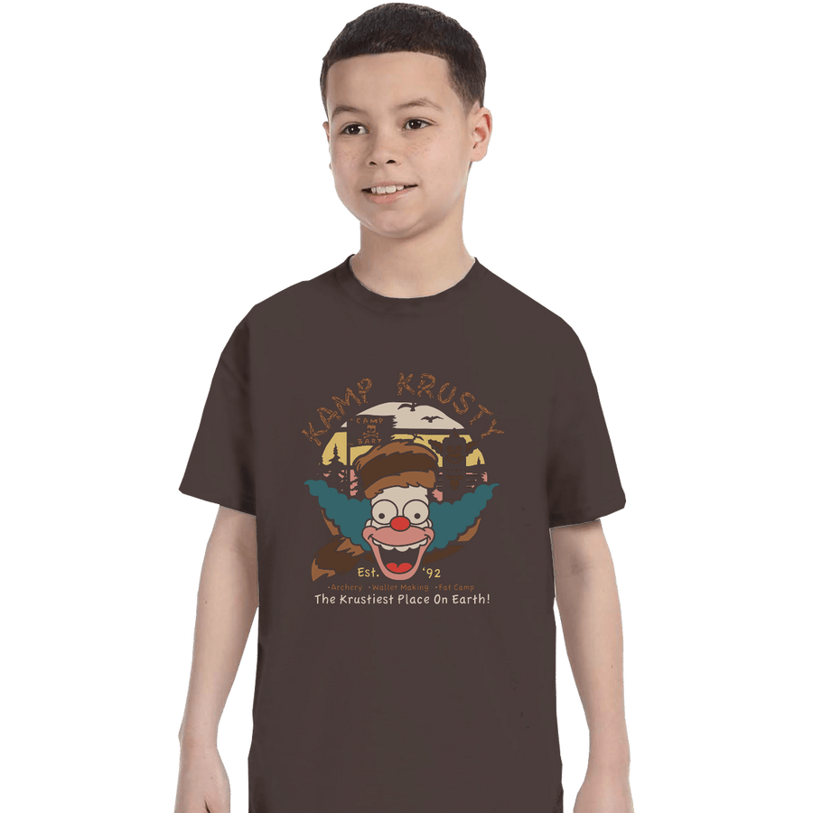 Secret_Shirts T-Shirts, Youth / XS / Dark Chocolate Krusty Brand Tee