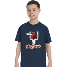 Load image into Gallery viewer, Daily_Deal_Shirts T-Shirts, Youth / XS / Navy Chainsawholio
