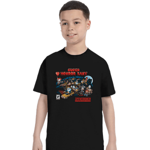 Daily_Deal_Shirts T-Shirts, Youth / XS / Black Super Horror Kart