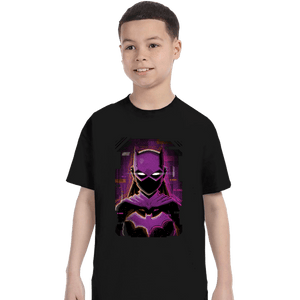 Daily_Deal_Shirts T-Shirts, Youth / XS / Black Glitch Batgirl