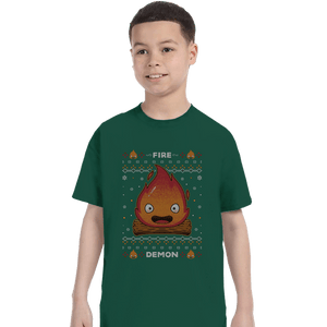 Secret_Shirts T-Shirts, Youth / XS / Forest Fire Demon Christmas
