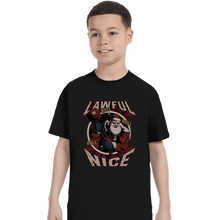 Load image into Gallery viewer, Shirts T-Shirts, Youth / XS / Black Lawful Nice Santa
