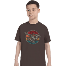 Load image into Gallery viewer, Shirts T-Shirts, Youth / XS / Dark Chocolate Vintage Starfighter

