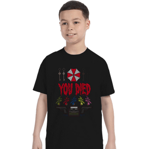 Shirts T-Shirts, Youth / Small / Black You Died