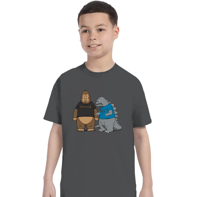Daily_Deal_Shirts T-Shirts, Youth / XS / Charcoal Stupid Kaijus!