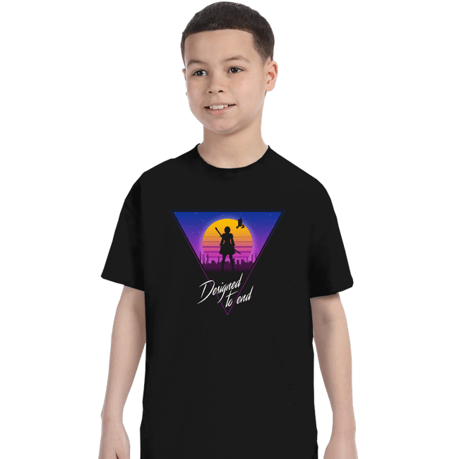 Daily_Deal_Shirts T-Shirts, Youth / XS / Black Retro Android