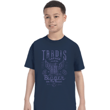 Load image into Gallery viewer, Daily_Deal_Shirts T-Shirts, Youth / XS / Navy Tardis Garage
