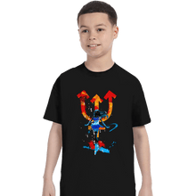 Load image into Gallery viewer, Shirts T-Shirts, Youth / XS / Black Neptune Splash
