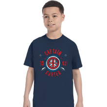 Load image into Gallery viewer, Shirts T-Shirts, Youth / XS / Navy Captain Carter
