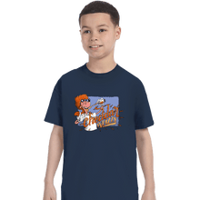 Load image into Gallery viewer, Daily_Deal_Shirts T-Shirts, Youth / XS / Navy Cheddar Whizzy
