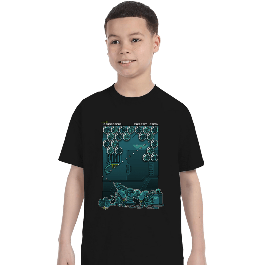 Shirts T-Shirts, Youth / Small / Black Alien Bobble
