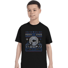 Load image into Gallery viewer, Daily_Deal_Shirts T-Shirts, Youth / XS / Black Happy Robo Xmas
