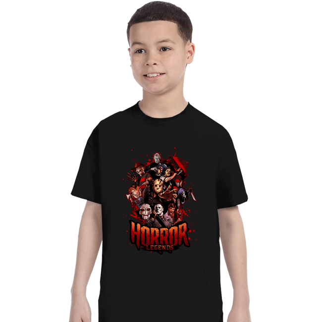 Secret_Shirts T-Shirts, Youth / XS / Black Horror Legends