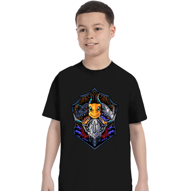 Shirts T-Shirts, Youth / XS / Black Red Warrior