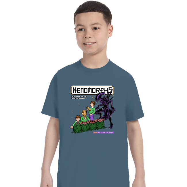 Shirts T-Shirts, Youth / XS / Indigo Blue Xenomorphs Book