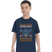 Load image into Gallery viewer, Shirts T-Shirts, Youth / XS / Navy Super Xmas
