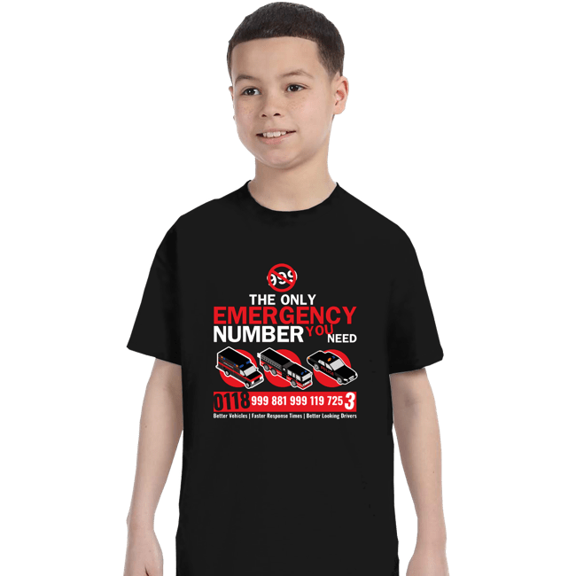 Secret_Shirts T-Shirts, Youth / XS / Black Emergency Number