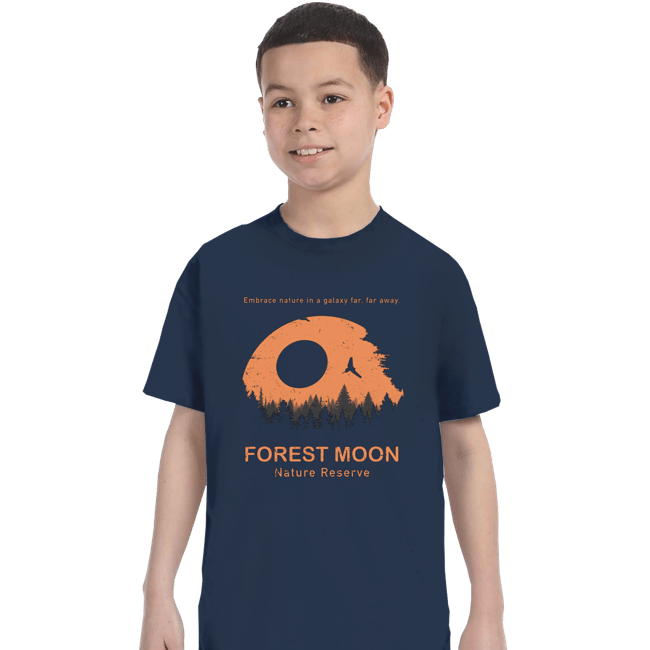 Secret_Shirts T-Shirts, Youth / XS / Navy Forest Moon Nature Reserve