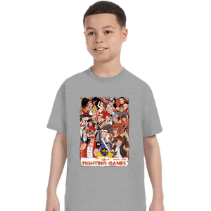 Daily_Deal_Shirts T-Shirts, Youth / XS / Sports Grey SNK Fight