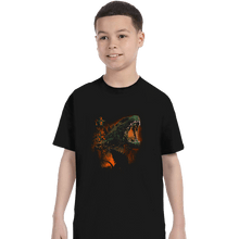 Load image into Gallery viewer, Daily_Deal_Shirts T-Shirts, Youth / XS / Black Prehistoric Kaiju
