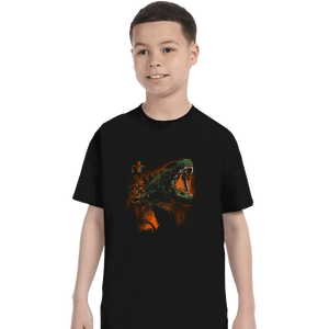 Daily_Deal_Shirts T-Shirts, Youth / XS / Black Prehistoric Kaiju