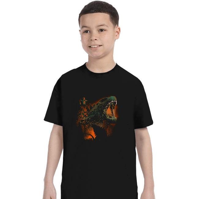 Daily_Deal_Shirts T-Shirts, Youth / XS / Black Prehistoric Kaiju