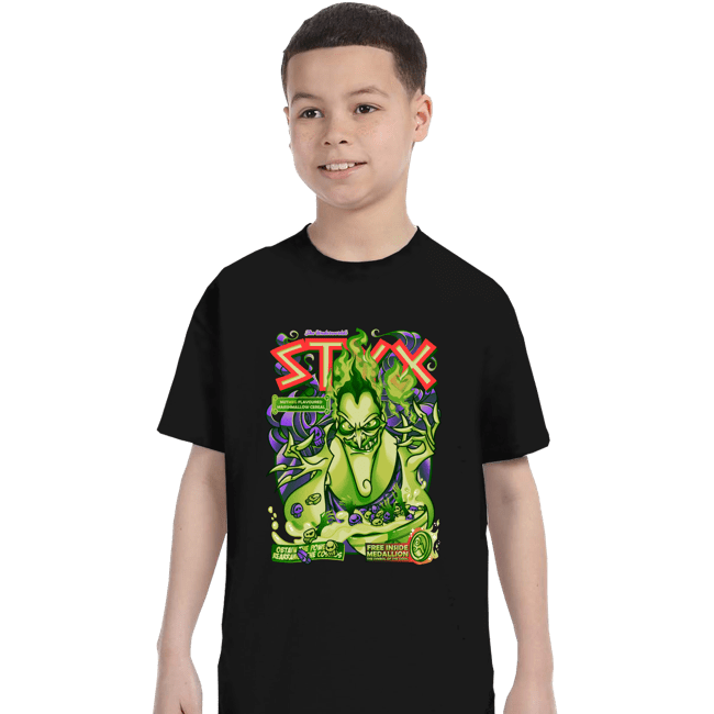 Shirts T-Shirts, Youth / XS / Black Hades Cereal