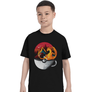 Shirts T-Shirts, Youth / XS / Black Cup Of Fire