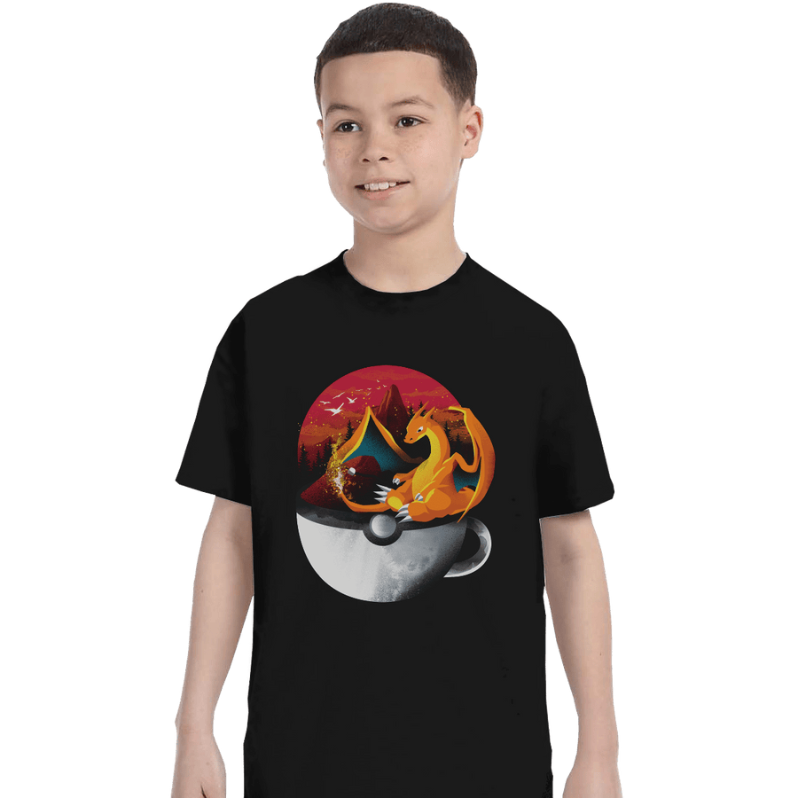 Shirts T-Shirts, Youth / XS / Black Cup Of Fire