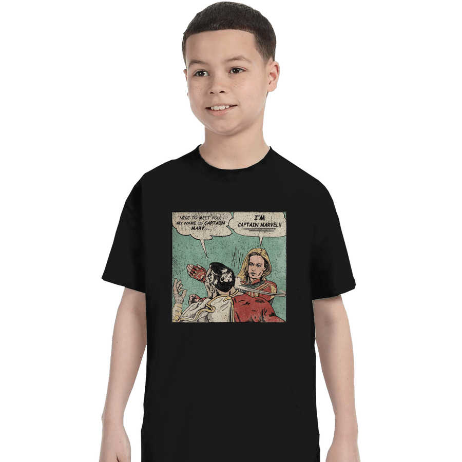 Shirts T-Shirts, Youth / XL / Black I'm Captain Marvel!