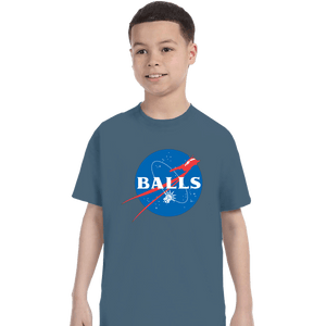 Secret_Shirts T-Shirts, Youth / XS / Indigo Blue Balls