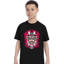 Load image into Gallery viewer, Shirts T-Shirts, Youth / XS / Black Oni Mask
