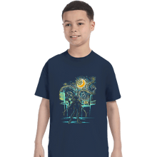 Load image into Gallery viewer, Secret_Shirts T-Shirts, Youth / XS / Navy The Starry Moon
