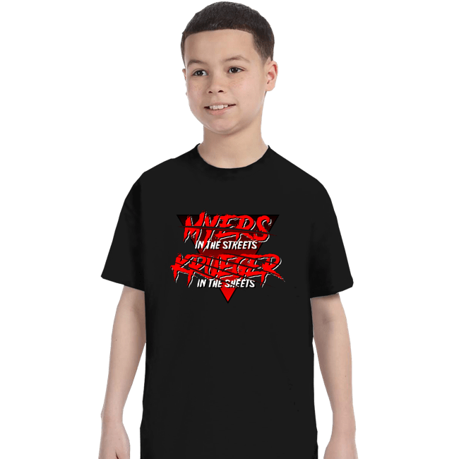 Secret_Shirts T-Shirts, Youth / XS / Black Horror In The Streets