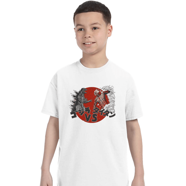 Shirts T-Shirts, Youth / XS / White Battle Of Titans