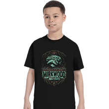 Load image into Gallery viewer, Shirts T-Shirts, Youth / XS / Black Mirkwood Merlot
