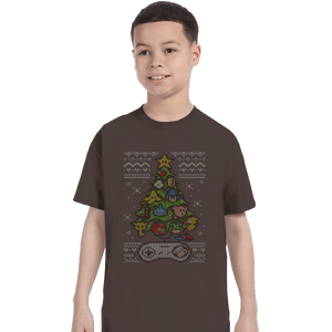 Shirts T-Shirts, Youth / XL / Dark Chocolate A Classic Gamers Christmas